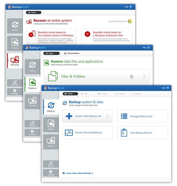 using BackupAssist for backups restores recoveries