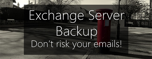 Exchange backup software - don't risk your emails