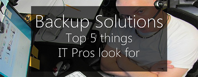 backup solution IT pros