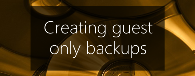 key to guest backups