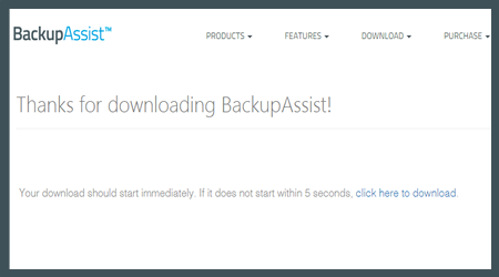 free trial of backupassist - getting started