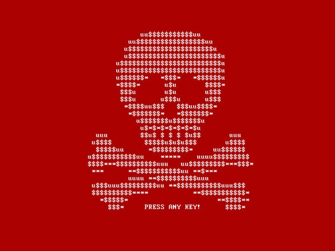 The calling card of 'Petya', an atypical and nasty ransomware hitting businesses hard.