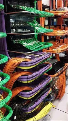 A perfect example of server cable setup.