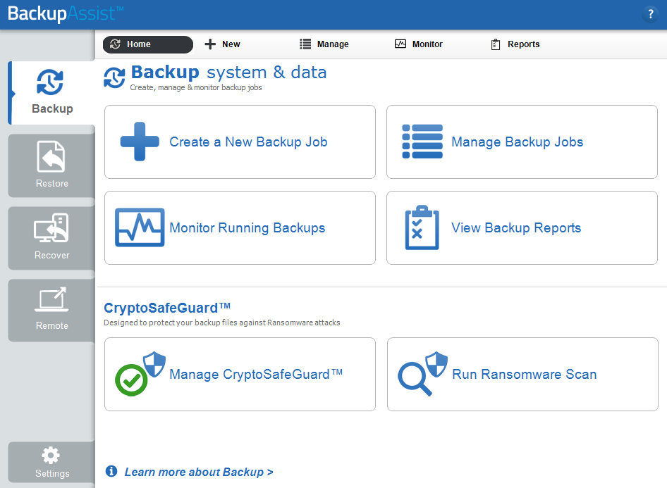 Remote offsite backup made easy